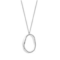 Sidabrinis kaklo papuošalas moterims Sidabra Jewelry Oval N029 kaina ir informacija | Kaklo papuošalai | pigu.lt