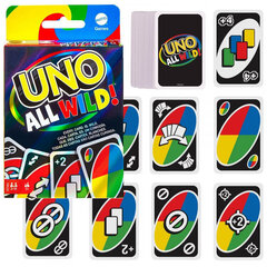 Карточная игра UNO ALL WILD цена и информация | Настольные игры, головоломки | pigu.lt