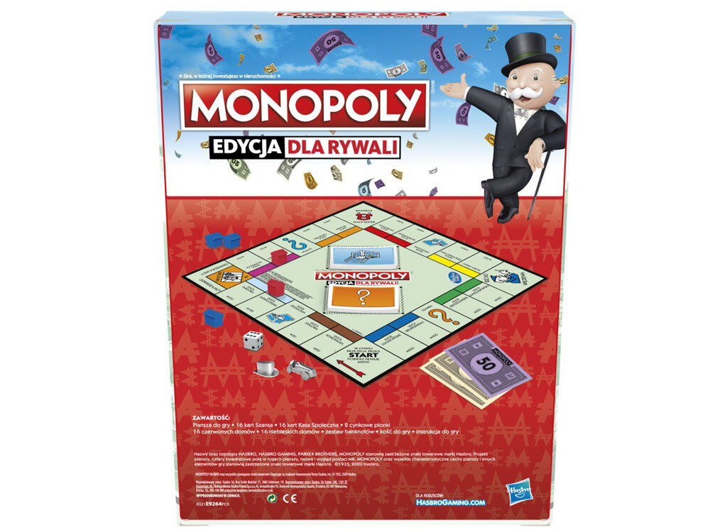 Stalo žaidimas Monopoly Rivals Edition цена и информация | Stalo žaidimai, galvosūkiai | pigu.lt