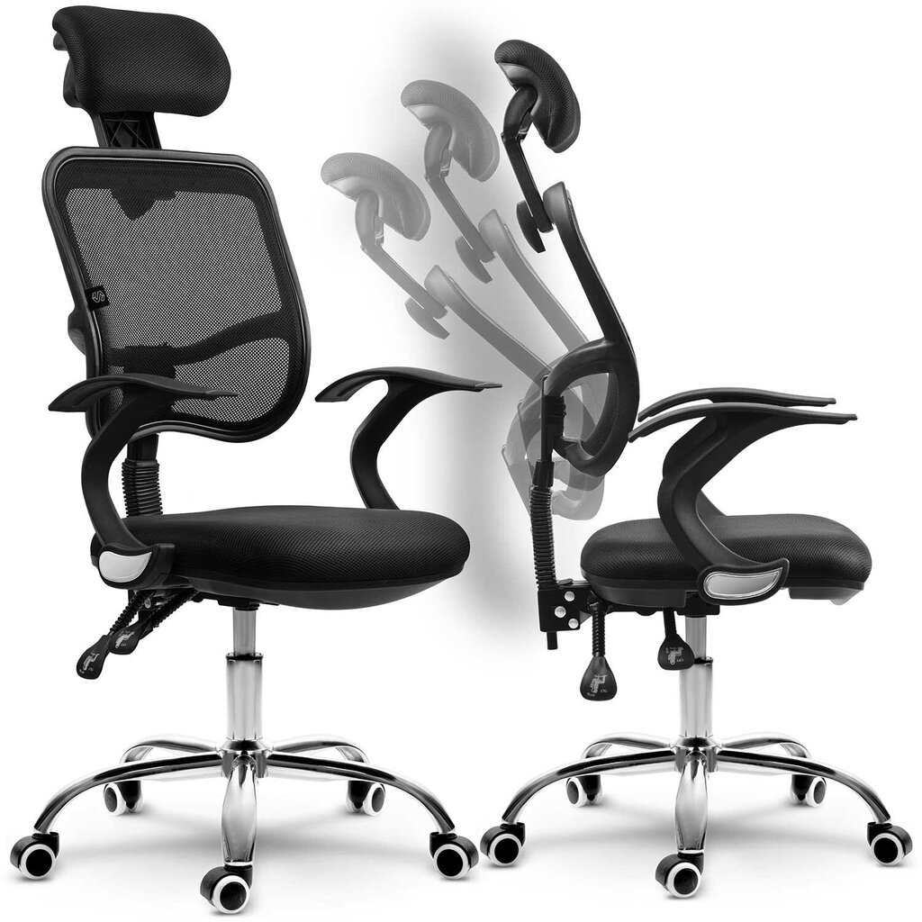 Biuro kėdė Sofotel Ryga, juoda kaina ir informacija | Biuro kėdės | pigu.lt