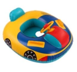 Детский надувной круг, 80 см. x 65 см, разноцветный цена и информация | Надувные и пляжные товары | pigu.lt