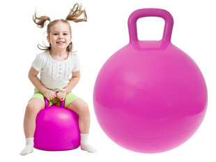 Мяч для прыжков, 45 см, розовый цена и информация | Игрушки для песка, воды, пляжа | pigu.lt