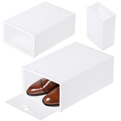Batų laikymo dėžė, balta kaina ir informacija | Batų spintelės, lentynos ir suolai | pigu.lt