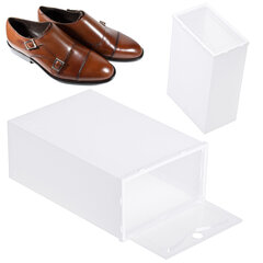 Batų laikymo dėžė, balta kaina ir informacija | Batų spintelės, lentynos ir suolai | pigu.lt