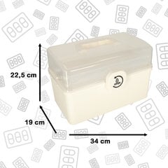 Коробка для хранения лекарств, 34 см x 19 см 34 см x 22 см цена и информация | Mедицинский уход | pigu.lt