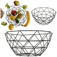 Тарелка для фруктов, 28 см, черная цена и информация | Посуда, тарелки, обеденные сервизы | pigu.lt