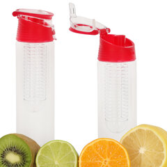 Бутылка для воды со вставкой для фруктов, 800 мл, синяя цена и информация | Фляга | pigu.lt