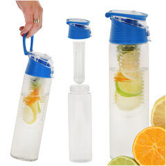 Бутылка для воды со вставкой для фруктов, 800 мл, синяя цена и информация | Фляга | pigu.lt