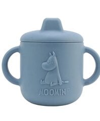 Silikoninis puodelis Moomin Silicone, mėlynas, 4+ mėn kaina ir informacija | Buteliukai kūdikiams ir jų priedai | pigu.lt