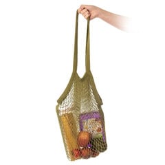 Tinklinis krepšys smėlio spalvos kaina ir informacija | Pirkinių krepšiai | pigu.lt