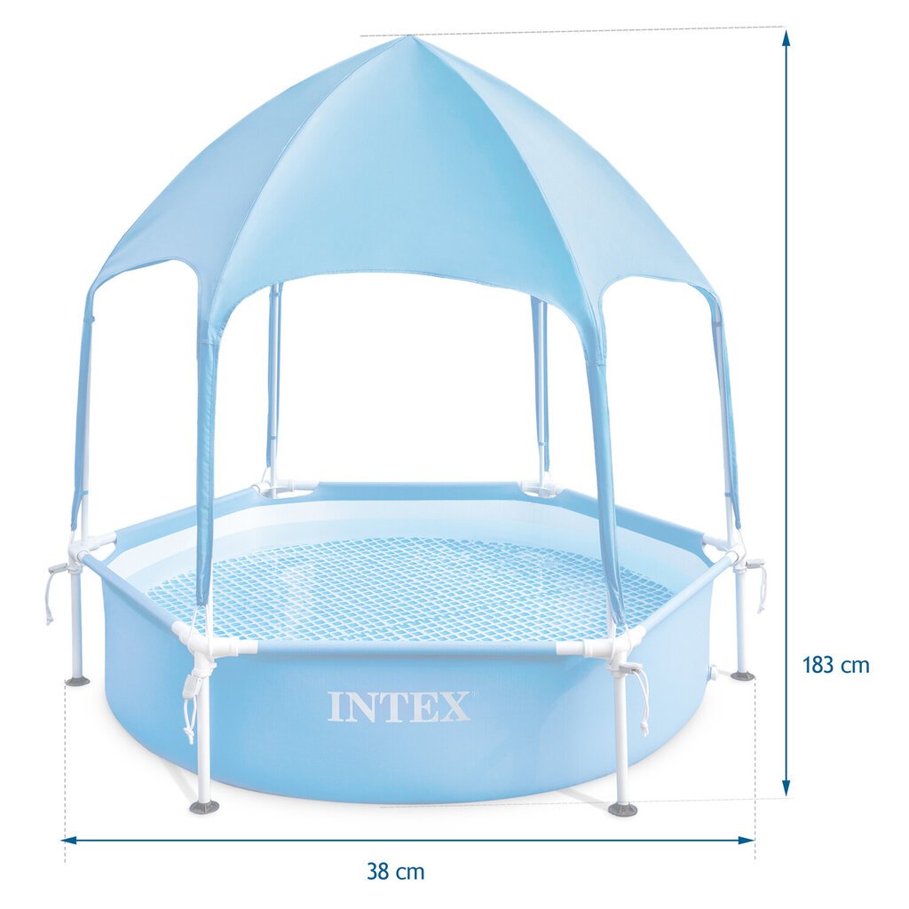 Vaikiškas karkasinis baseinas Intex, 183 x 38 cm kaina ir informacija | Baseinai | pigu.lt