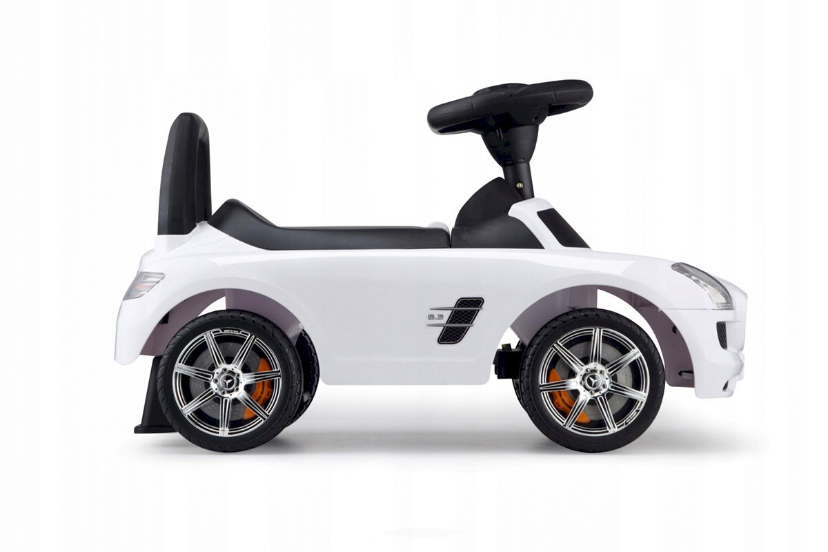 Stumiamas automobilis Mercedes SLS, baltas kaina ir informacija | Žaislai kūdikiams | pigu.lt