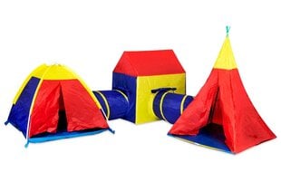 Набор палаток для детей, 5 в 1, туннельные домики цена и информация | Детские игровые домики | pigu.lt