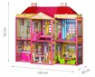 Lėlių namelis su baldais ViLa Multistore, 128d. kaina ir informacija | Žaislai mergaitėms | pigu.lt