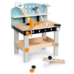 Деревянная мастерская с инструментами Ecotoys, 32 детали цена и информация | Игрушки для мальчиков | pigu.lt