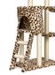 Kačių draskyklė su nameliu, 138 cm kaina ir informacija | Draskyklės | pigu.lt