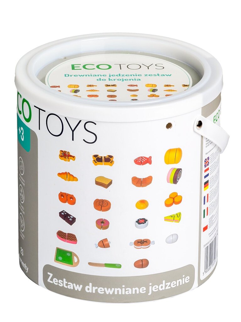 Mediniai pjaustomu maisto produktai Ecotoys, 23 d. kaina ir informacija | Žaislai mergaitėms | pigu.lt