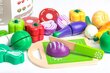 Pjaustomos žaislinės daržovės Ecotoys, 20 d. цена и информация | Žaislai mergaitėms | pigu.lt
