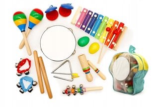 Muzikinių instrumentų rinkinys Ecotoys, 10 d. kaina ir informacija | Lavinamieji žaislai | pigu.lt