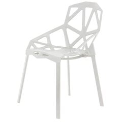 Современный белый комплект стульев для гостиной, 4 шт. цена и информация | Стулья для кухни и столовой | pigu.lt