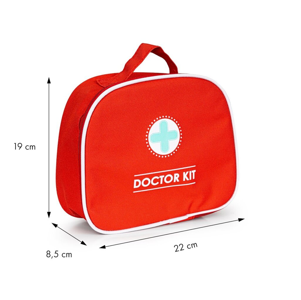 Žaislinis medicininės vaistinėlės krepšys Ecotoys, 9 d. kaina ir informacija | Žaislai mergaitėms | pigu.lt