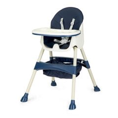 Детский стульчик 2в1 Ecotoys, темно-синий цена и информация | Стульчики для кормления | pigu.lt