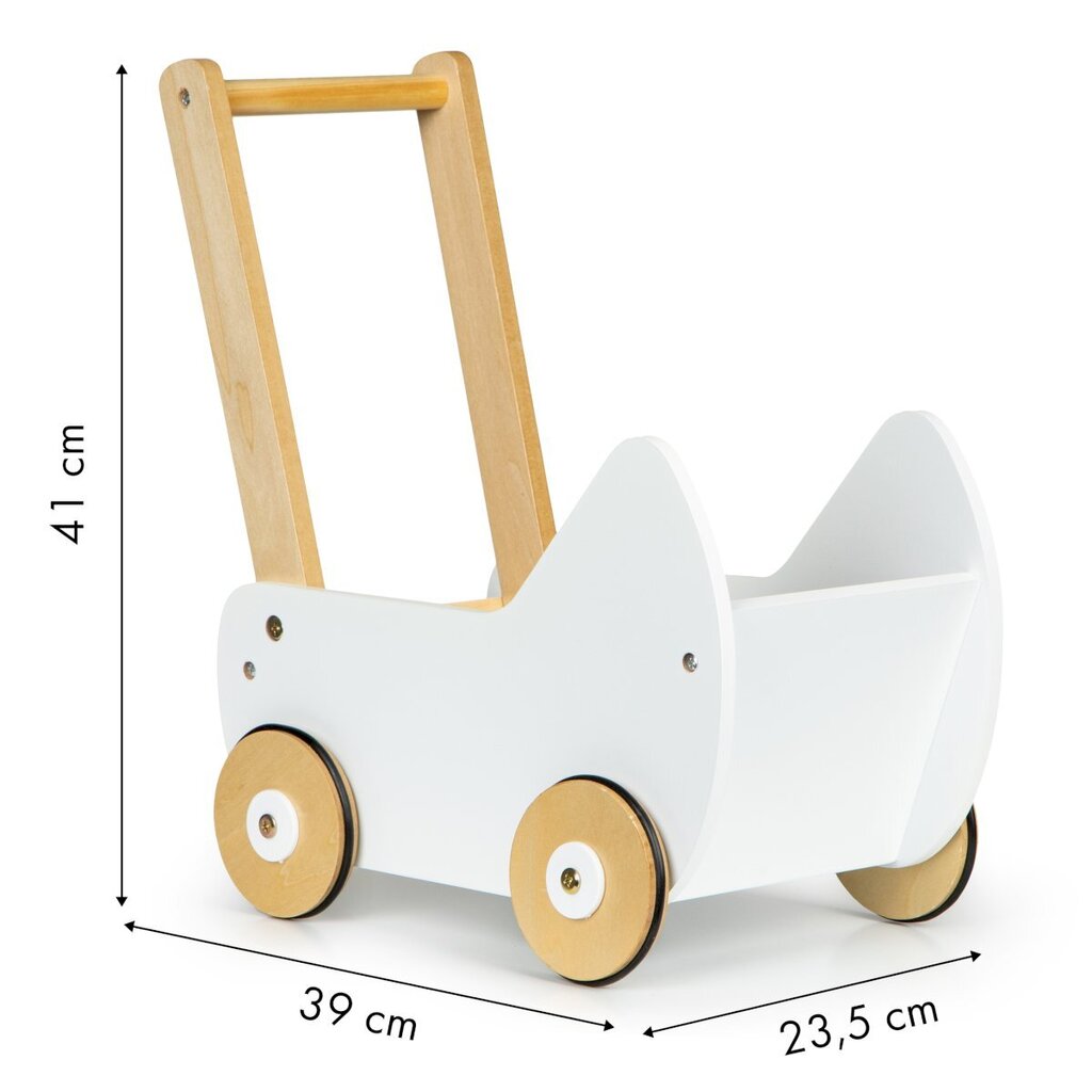 Lėlių vežimėlis II Ecotoys kaina ir informacija | Žaislai mergaitėms | pigu.lt