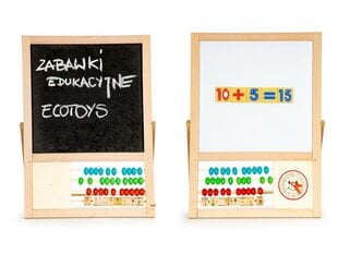 Magnetinė lenta su skaičiais ir skaičiuotuvu Ecotoys kaina ir informacija | Lavinamieji žaislai | pigu.lt