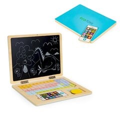 Деревянная магнитная доска Ecotoys, ноутбук  цена и информация | Развивающие игрушки | pigu.lt