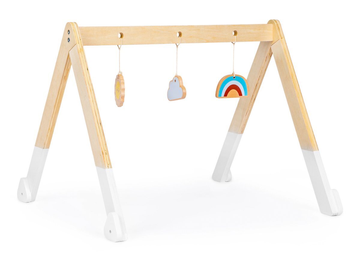 Medinė žaislų kabyklė vaikams Ecotoys цена и информация | Žaislai kūdikiams | pigu.lt