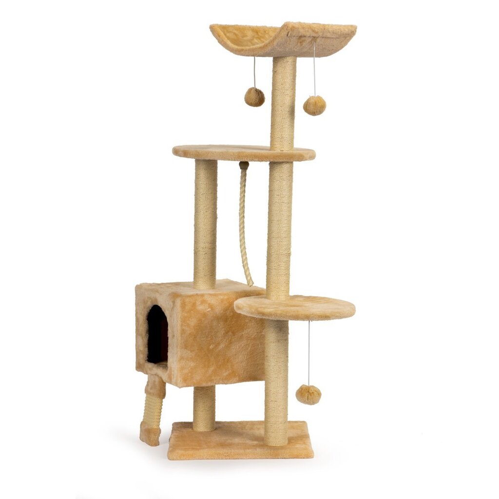 Dviaukštė kačių draskyklė ModernHome, 120 cm kaina ir informacija | Draskyklės | pigu.lt