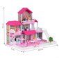 Didelis sulankstomas lėlių namelis su baldais Villa Multistore, rožinis, 27d. kaina ir informacija | Žaislai mergaitėms | pigu.lt