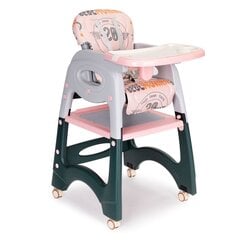 Daugiafunkcinė maitinimo kėdutė 2in1 EcoToys, HA-033, rožinė kaina ir informacija | Maitinimo kėdutės | pigu.lt
