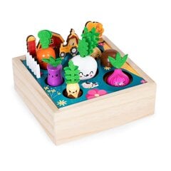 Žaislinė ūkininkavimo lysvė su daržovėmis Ecotoys, 8 d. kaina ir informacija | Žaislai mergaitėms | pigu.lt