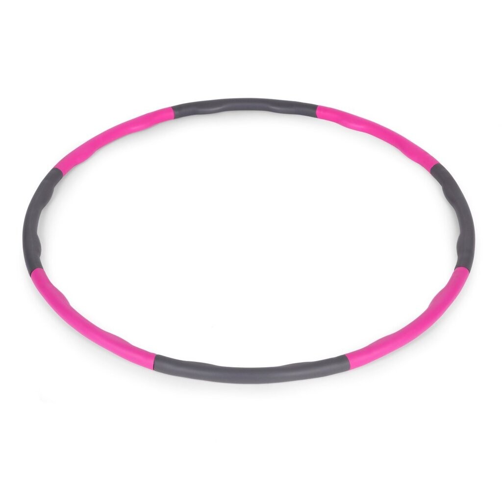 Gimnastiko lankas Hula hoop, 90 cm, rožinis kaina ir informacija | Gimnastikos lankai ir lazdos | pigu.lt