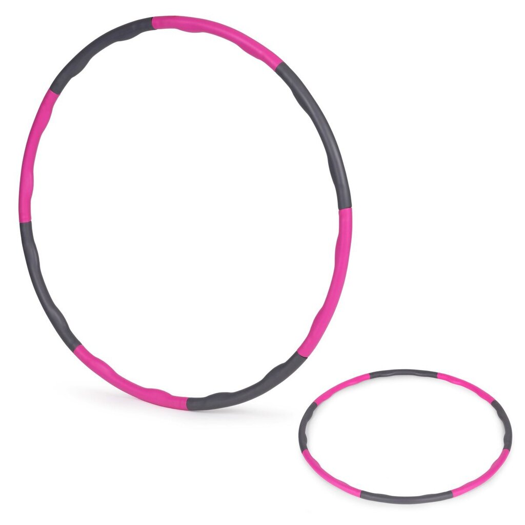 Gimnastiko lankas Hula hoop, 90 cm, rožinis kaina ir informacija | Gimnastikos lankai ir lazdos | pigu.lt