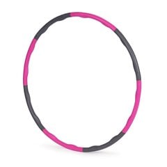 Гимнастический обруч Hula Hoop, 90 cm, розовый цена и информация | Обручи, гимнастические палки | pigu.lt
