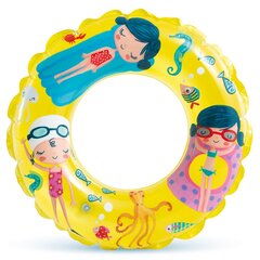 Pripučiamas plaukimo ratas vaikams Intex, 61 cm, įvairių spalvų kaina ir informacija | Pripučiamos ir paplūdimio prekės | pigu.lt
