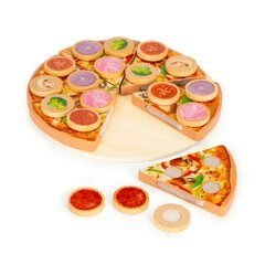 Игрушечная пицца, деревянная, 27 штук цена и информация | Игрушки для девочек | pigu.lt