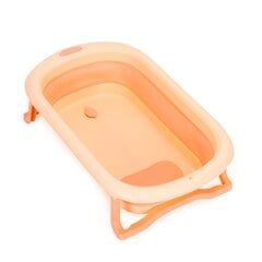 Sulankstoma vaikiška vonia su drenažu EcoToys, oranžinė kaina ir informacija | Maudynių priemonės | pigu.lt