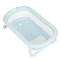 Sulankstoma vaikiška vonia su drenažu EcoToys, mėlyna kaina ir informacija | Maudynių priemonės | pigu.lt
