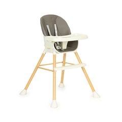 Детский стульчик, 2 в 1, Ecotoys, серый цена и информация | Стульчики для кормления | pigu.lt