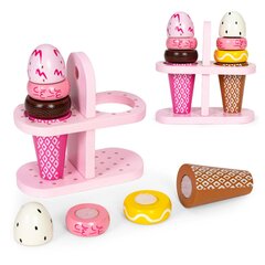 Детский набор мороженого, деревянный, 9 предметов цена и информация | Игрушки для девочек | pigu.lt