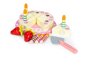Детский торт, деревянный, 16 штук цена и информация | Игрушки для девочек | pigu.lt