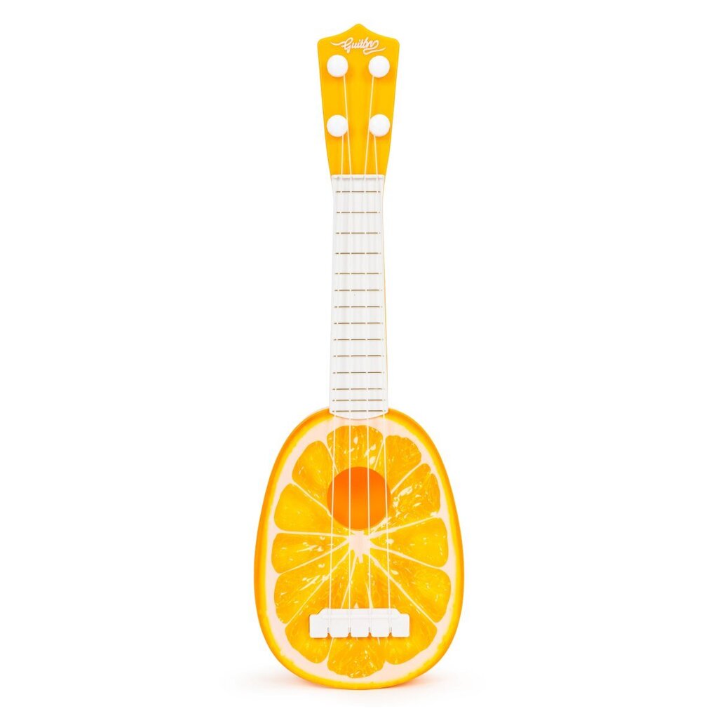 Ukulele gitara vaikams Ecotoys Apelsinas цена и информация | Lavinamieji žaislai | pigu.lt