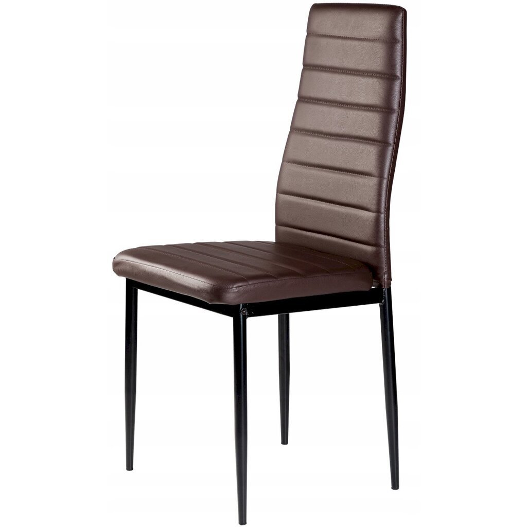 4-ių kėdžių komplektas ModerHome DC855, rudas kaina ir informacija | Virtuvės ir valgomojo kėdės | pigu.lt