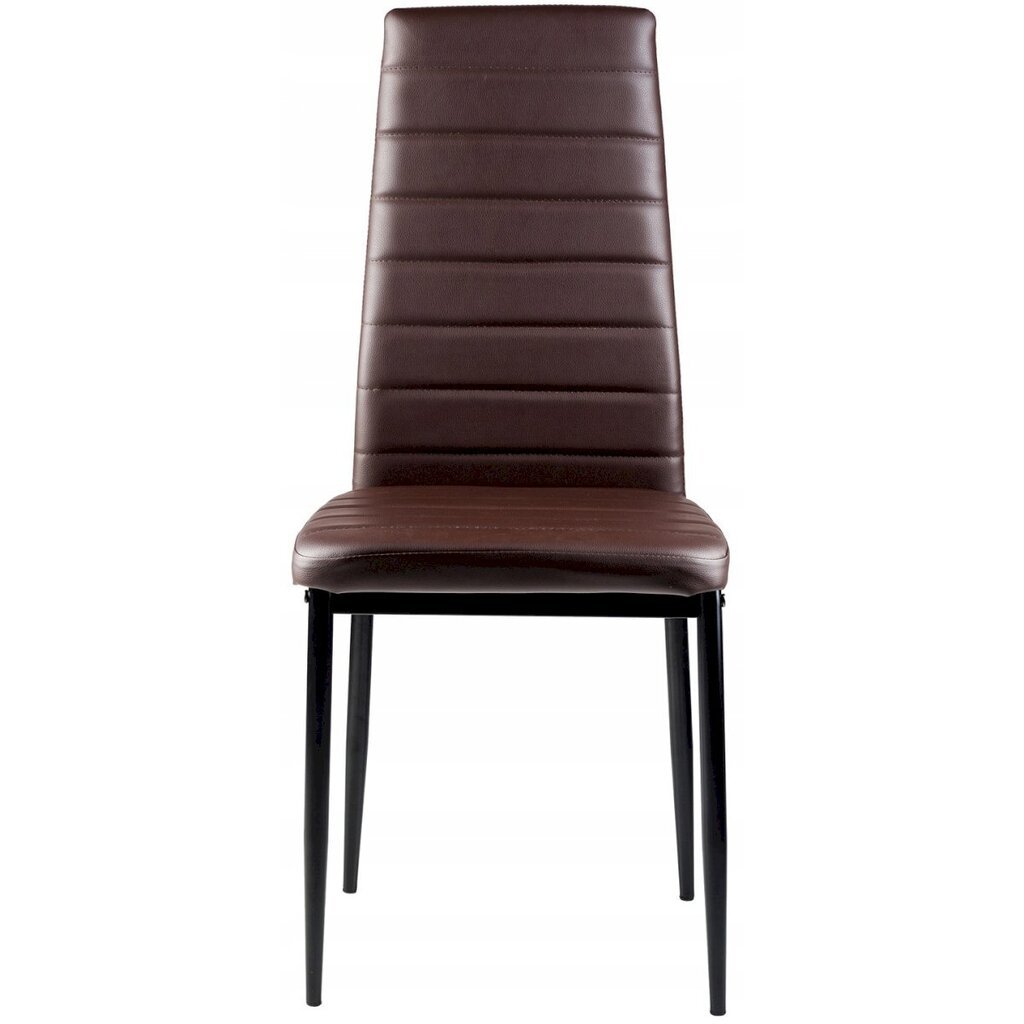4-ių kėdžių komplektas ModerHome DC855, rudas kaina ir informacija | Virtuvės ir valgomojo kėdės | pigu.lt