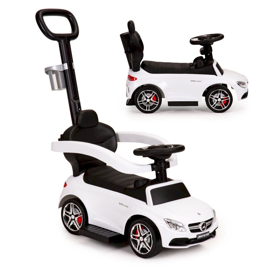 Stumdukas-automobilis Mercedes, baltas kaina ir informacija | Žaislai kūdikiams | pigu.lt