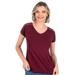 Marškinėliai moterims Ozkan 25465, raudoni kaina ir informacija | Marškinėliai moterims | pigu.lt