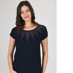 Marškinėliai moterims Ozkan 21819, juodi kaina ir informacija | Marškinėliai moterims | pigu.lt